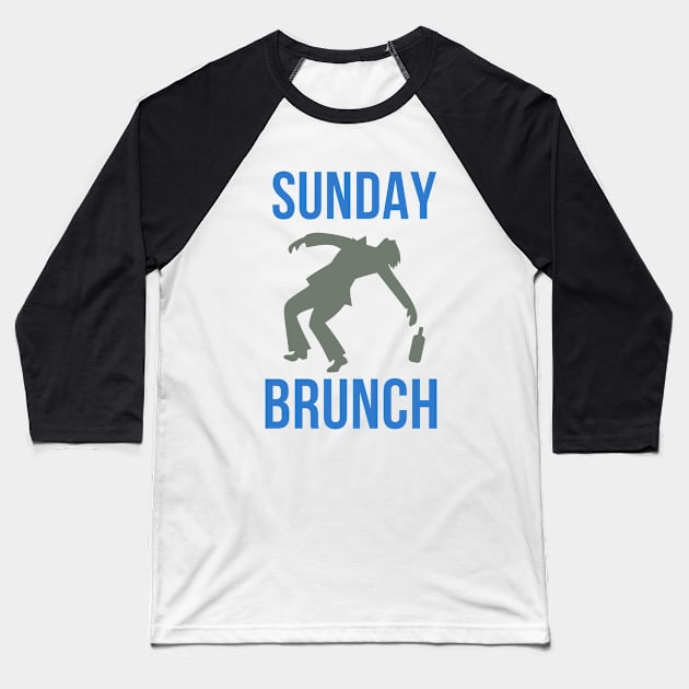 Sunday Brunch Baseball T-Shirt by 29 hour design